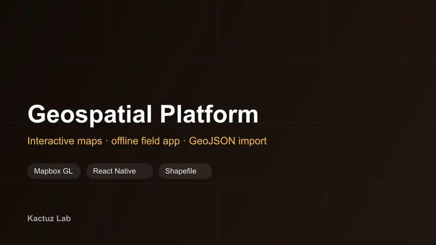 Geospatial Platform case study cover